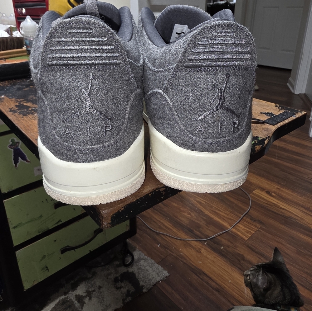 Air Jordan 3 Retro Wool Mens Size 12 - Picture 5 of 8